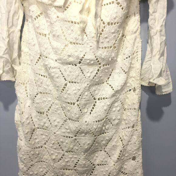 Free People Womens Tavi Set Crochet Skirt & Top White Size M - Picture 5 of 10